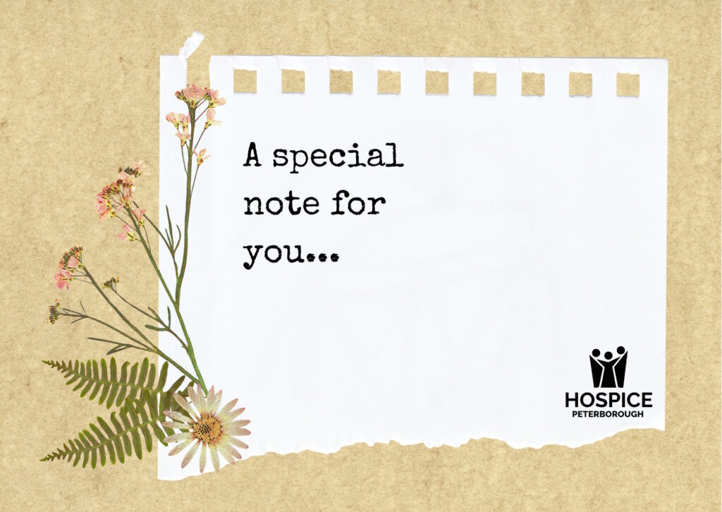 A special note for you...