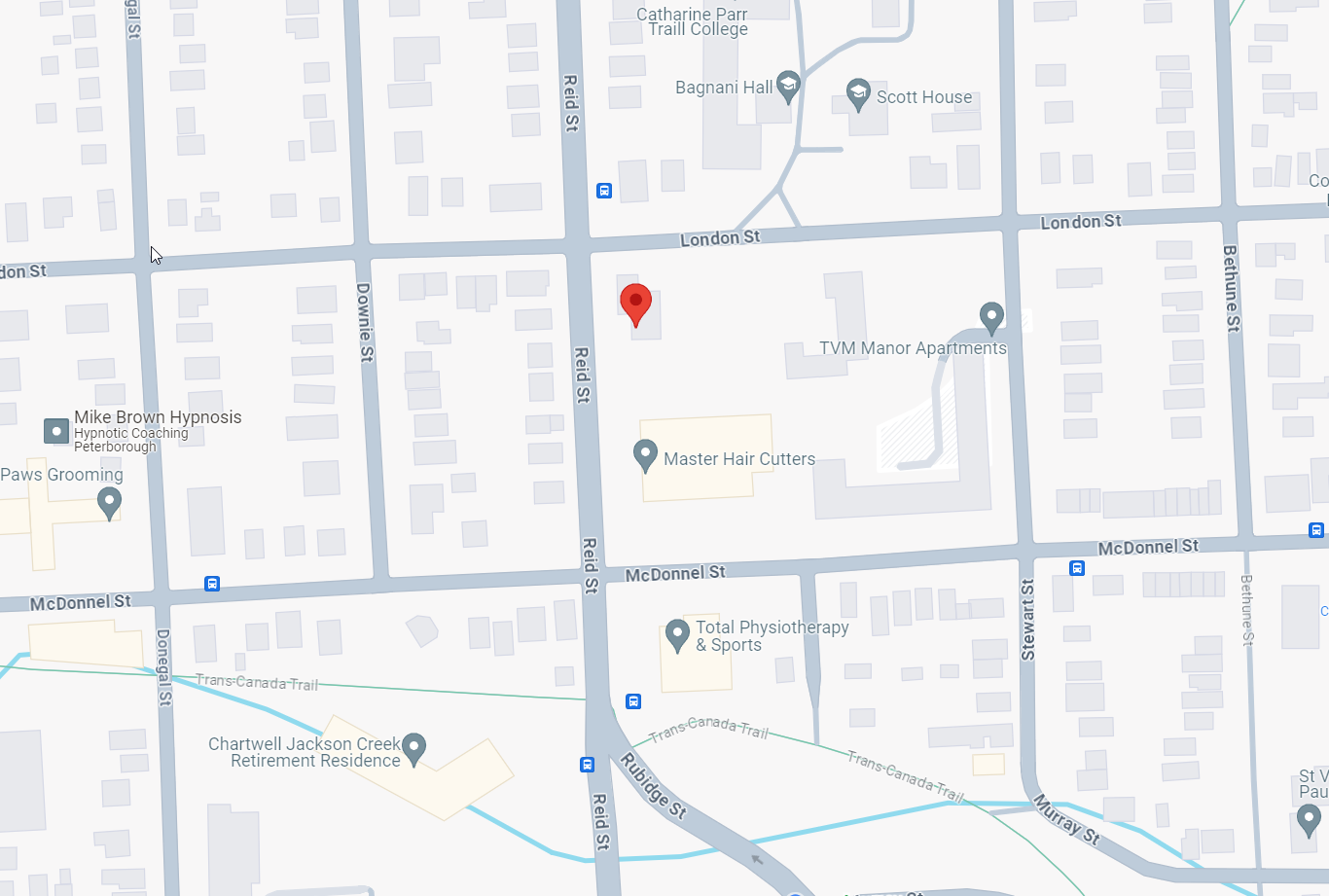 Google map of Hospice Peterborough