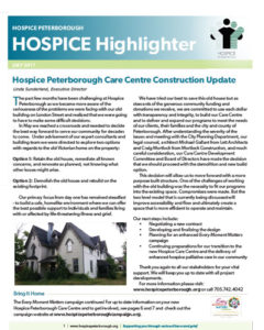 Hospice Highlighter Newsletter - 2017-07