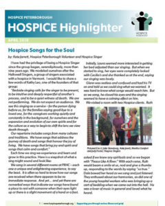 Hospice Highlighter Newsletter - 2018-04