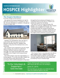 Hospice Highlighter Newsletter - 2019-05