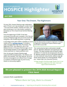 Hospice Highlighter Newsletter - 2020-07