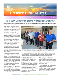Hospice Highlighter Newsletter - 2022-07
